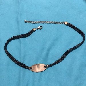 Braided Leather Cord Necklace